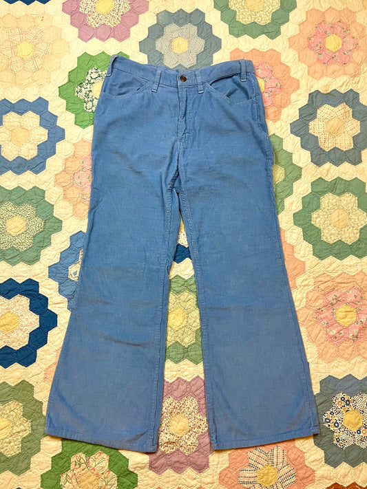 1970s Levis 646 White Tab Corduroy Flared Pants